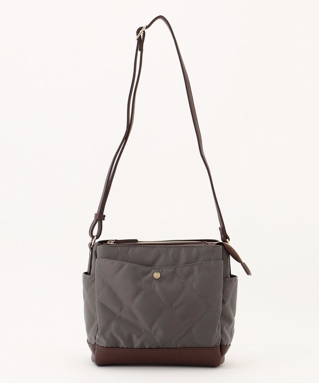 LA BAGAGERIE 【MONICA】キルティングショルダーバッグ グレー