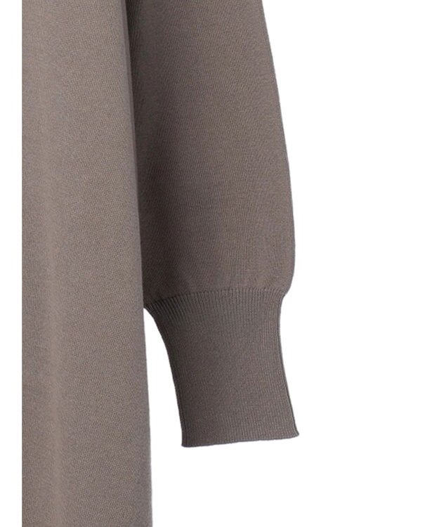 earth music&ecology ニュアンスロングカーディガン Gray Beige