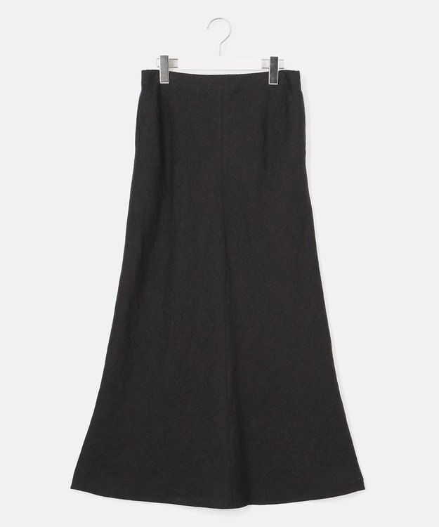 自由区 【XSサイズ～】ブライトリネンオックス スカート ブラック系