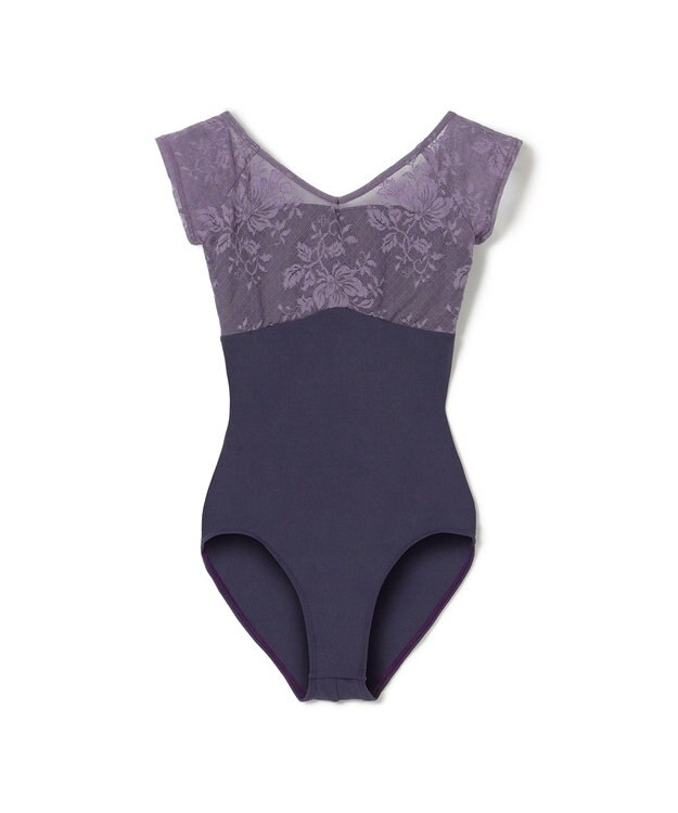 Chacott フレンチスリーブレオタード モーブ