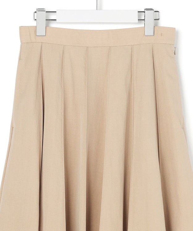 23区 L 【先行予約】マットライトタフタ フレアスカート ベージュ系