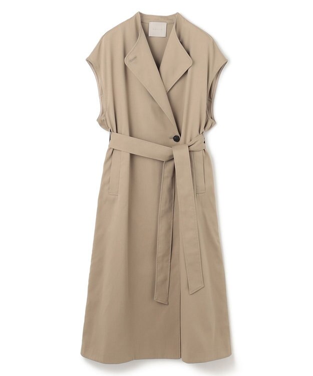 UNFILO スリーブレスコート ベージュ