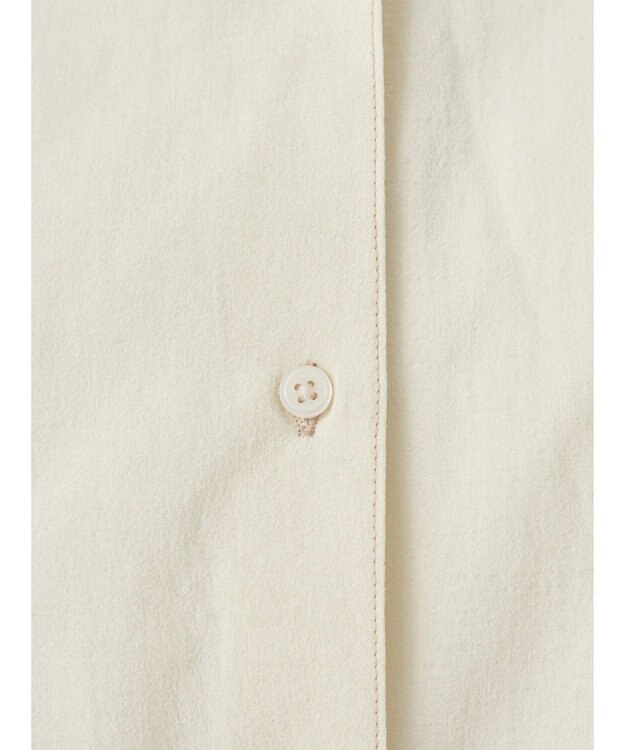 earth music&ecology 配色ステッチＢＩＧシャツ Ivory