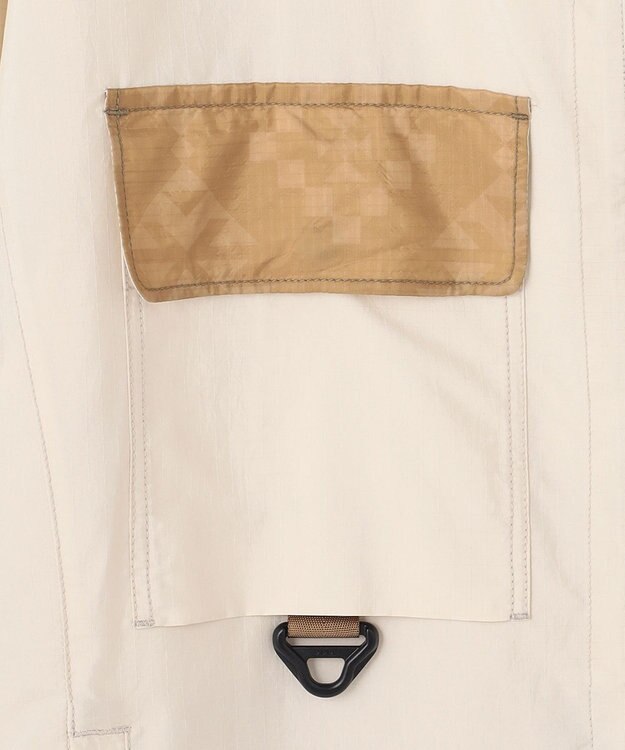 JOSEPH ABBOUD MOUNTAIN 【UNISEX】軽量/撥水 リップワッシャーコンビ マウンテンパーカー ホワイト系