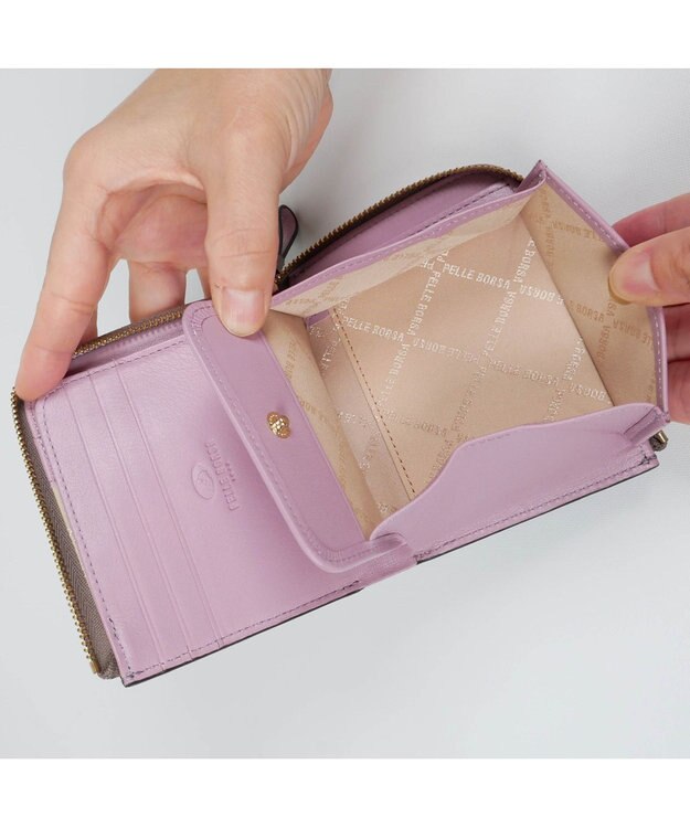 PELLE BORSA L字ファスナーミニ財布 Fine Goods フィーネグッズ 5444 トープ