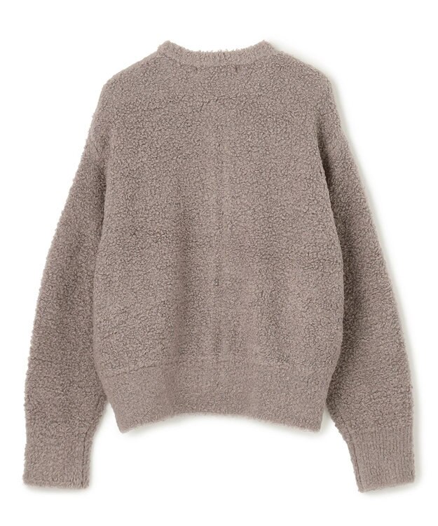 UNFILO プードルニット ZIPカーディガン モカ