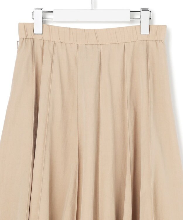 23区 L 【先行予約】マットライトタフタ フレアスカート ベージュ系