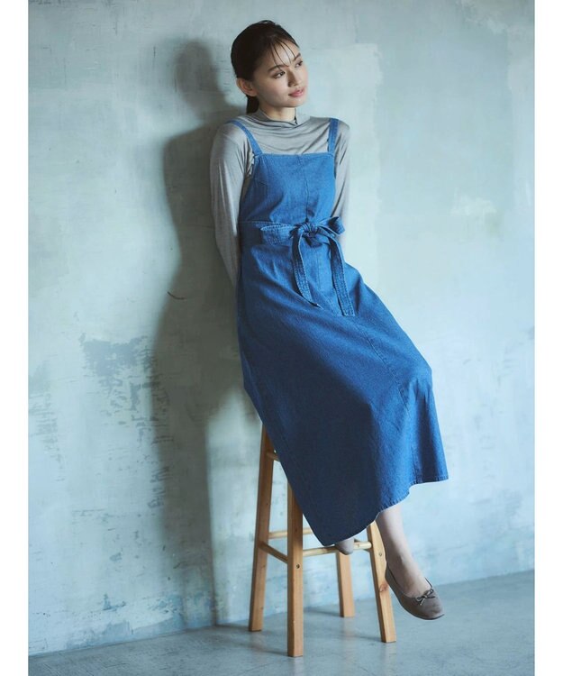 Green Parks ■Ｆｉｒｓｔ　Ｌｏｖｅ　シアーハイネックプルオーバー Gray Mixture