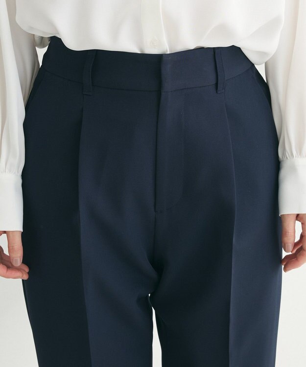 Green Parks ef-de タックテーパードパンツ Dark Navy