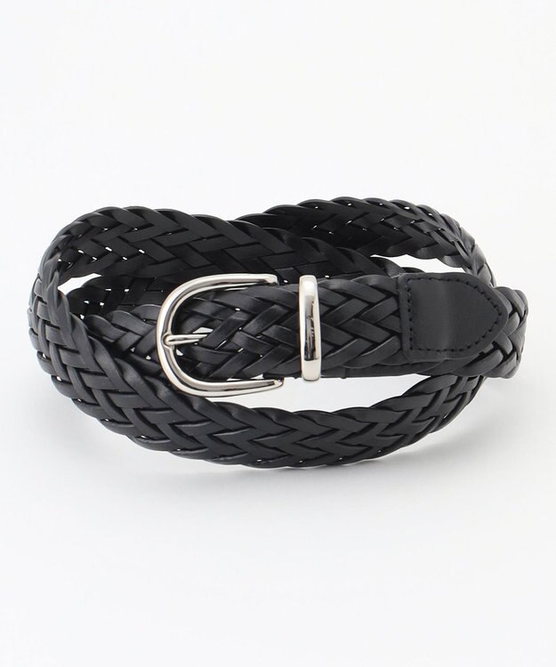 J.PRESS MEN レザーメッシュベルト ブラック系