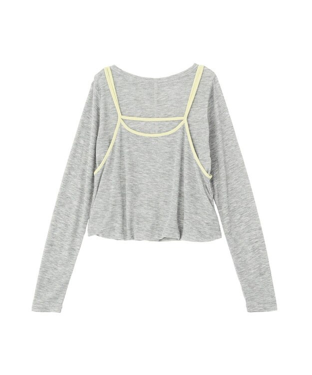 CRAFT STANDARD BOUTIQUE パイピングレイヤードバルーンプルオーバー Gray Mixture