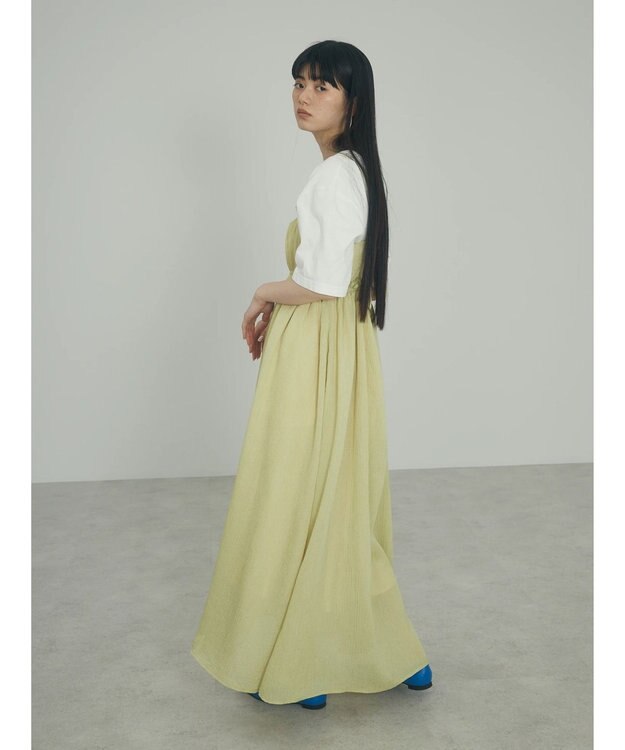 Green Parks ａ．バックオープンキャミワンピース Lime Green