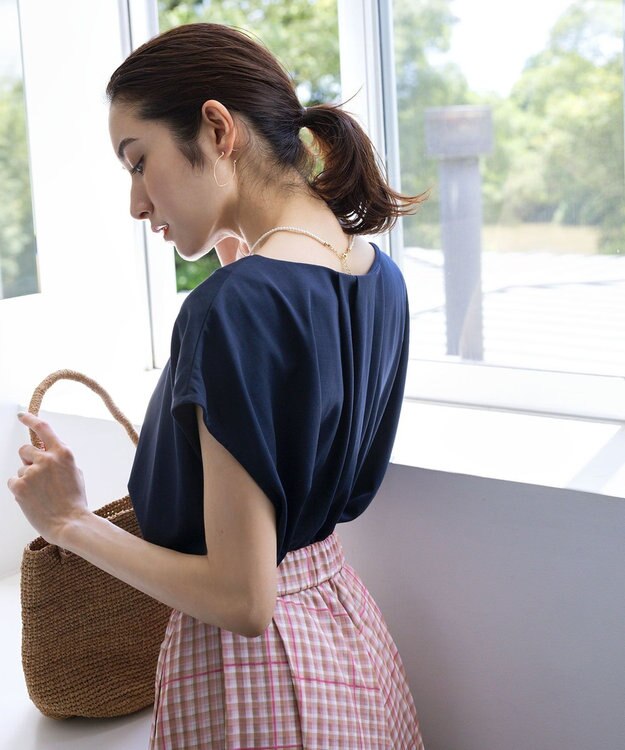 組曲 【洗える】シアーチェック スカート イエロー系3