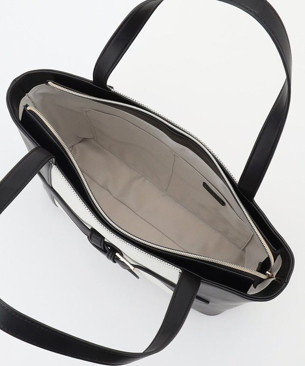 ANY SIS キャンバスコンビトート バッグ ブラック