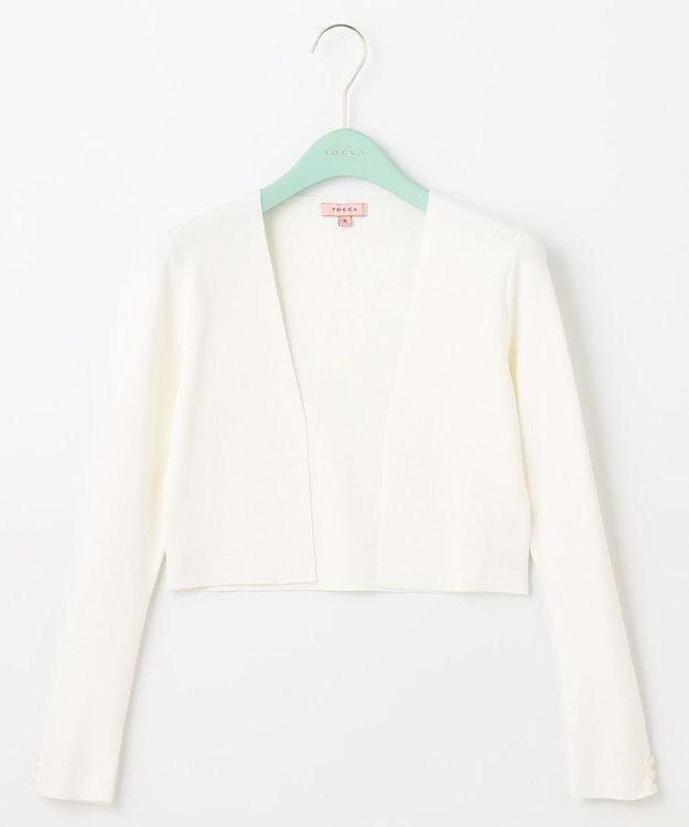 TOCCA 【洗える】SQUARE BOLERO ボレロ アイボリー系