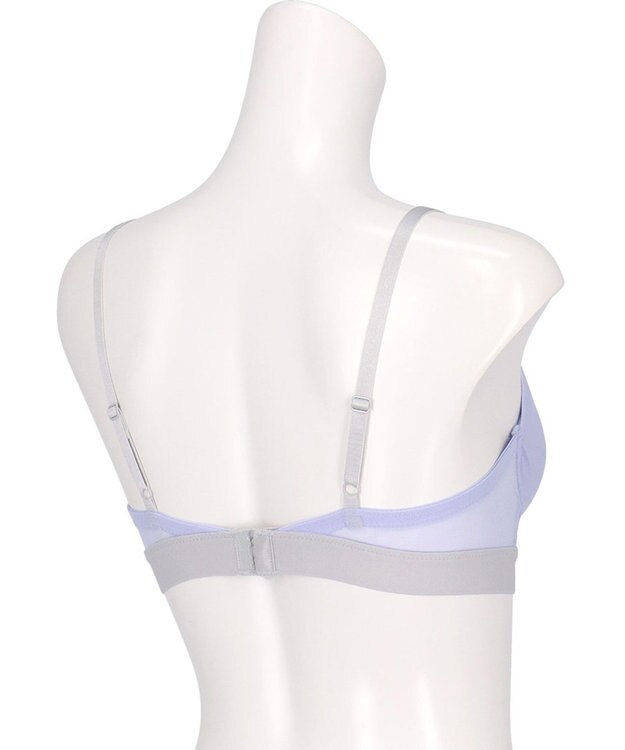 WACOAL ノンワイヤーブラ 【重力ケアブラ】 バストを重力から守る まる胸をキープ サイドのラインすっきり Gカップまで対応 大きいサイズ レディース BXB114 /ワコール パープル