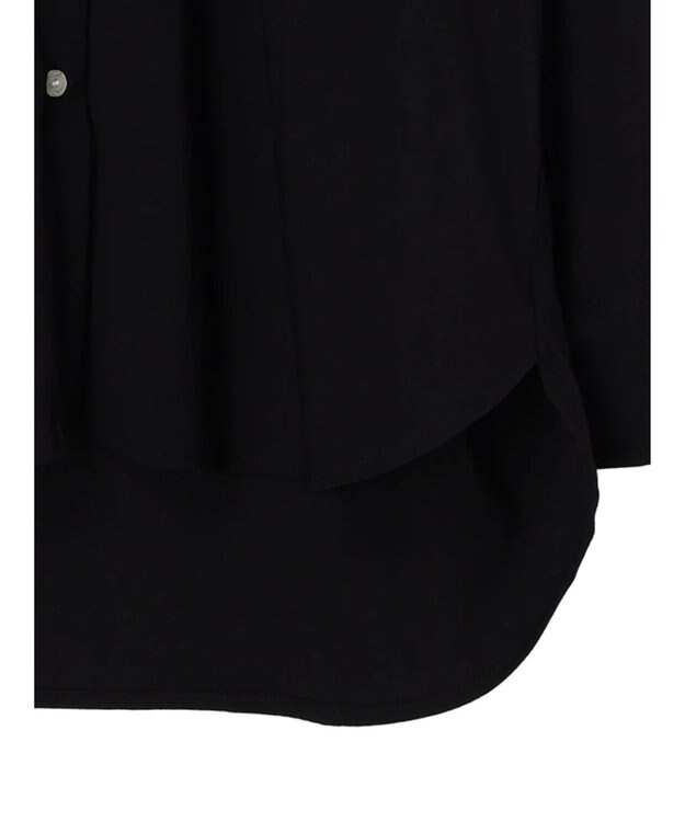 CRAFT STANDARD BOUTIQUE レーヨンデシンバンドカラーシャツ Black