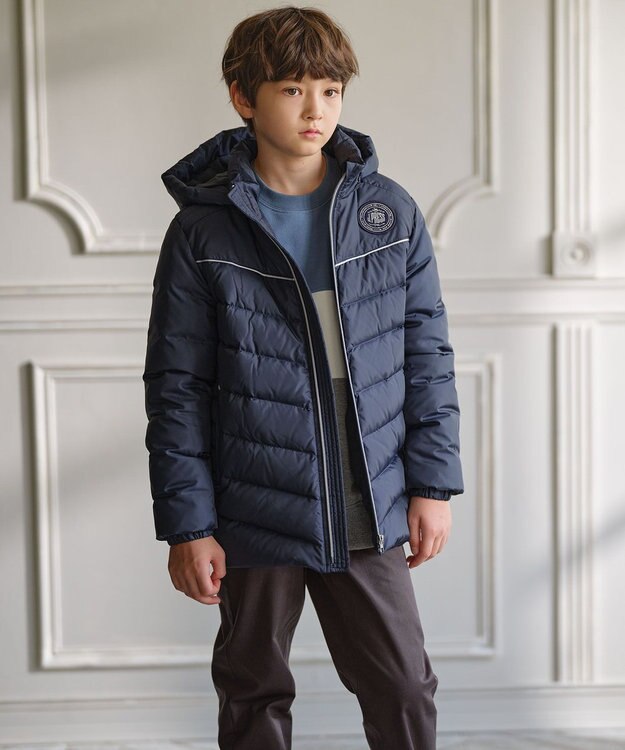 J.PRESS KIDS 【140-170cm】COMBI トリコロール トレーナー ブルー×グレー系