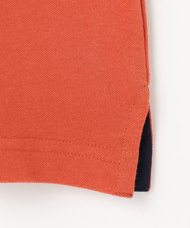 J.PRESS KIDS 【140-170cm】T/C ライト カノコ 半袖ポロシャツ オレンジ系