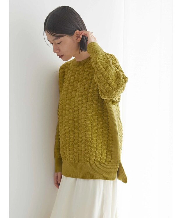 AMERICAN HOLIC エコカルットポコポコプルオーバー Mustard