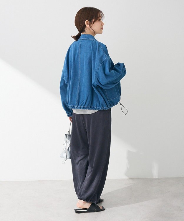 Green Parks ・ＥＬＥＮＣＡＲＥ　ＤＵＥ　デニムステンカラーブルゾ Indigo