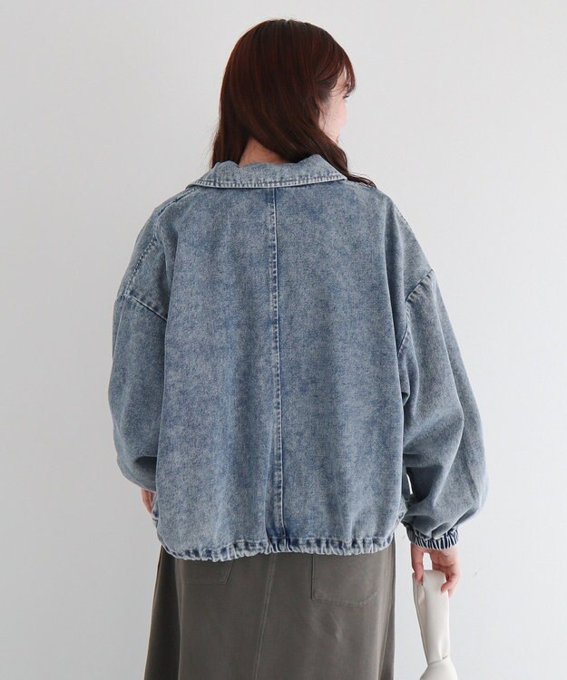 Green Parks ・ＥＬＥＮＣＡＲＥ　ＤＵＥ　デニムステンカラーブルゾ Light Indigo