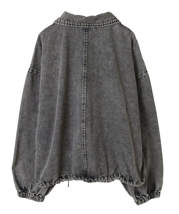 Green Parks ・ＥＬＥＮＣＡＲＥ　ＤＵＥ　デニムステンカラーブルゾ Black