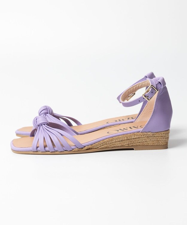 gaimo 【GAIMO/ガイモ】スクエアジュートサンダル パープル