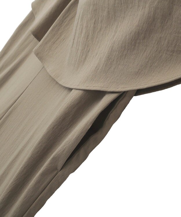 YECCA VECCA ドライタッチペプラムサロペット Dark Beige