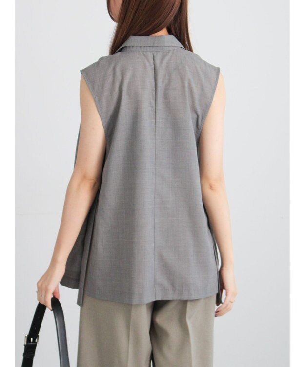 Te chichi サイドオープンライトジレ ブラック