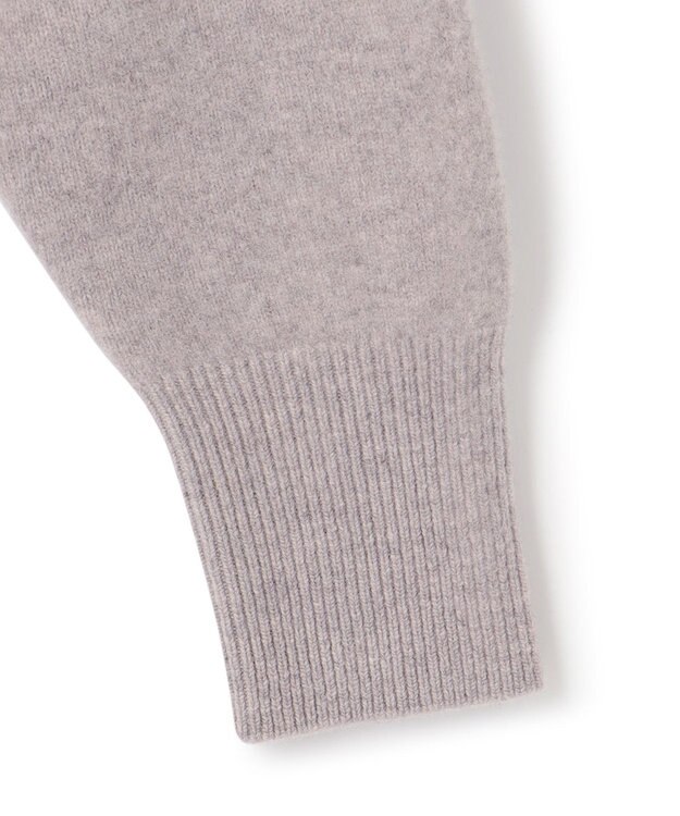 23区 フェルト ニットパーカー ベージュ系