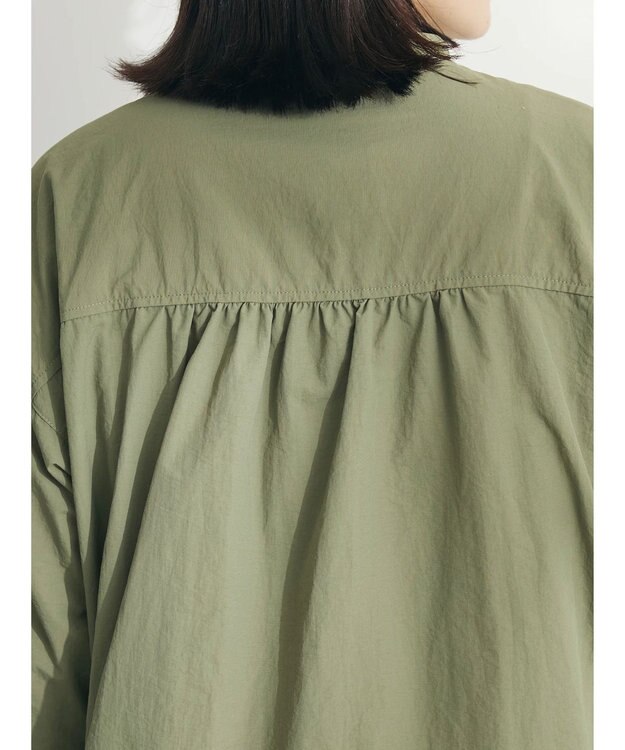 CRAFT STANDARD BOUTIQUE ＢＩＧポケットナイロンブラウス Khaki