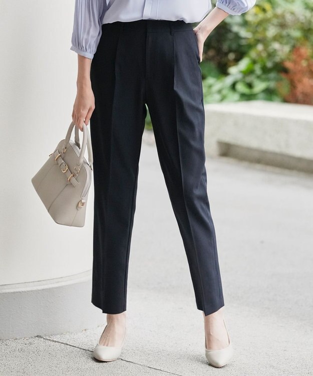 ANY SIS スマートビューティストレッチ テーパードパンツ