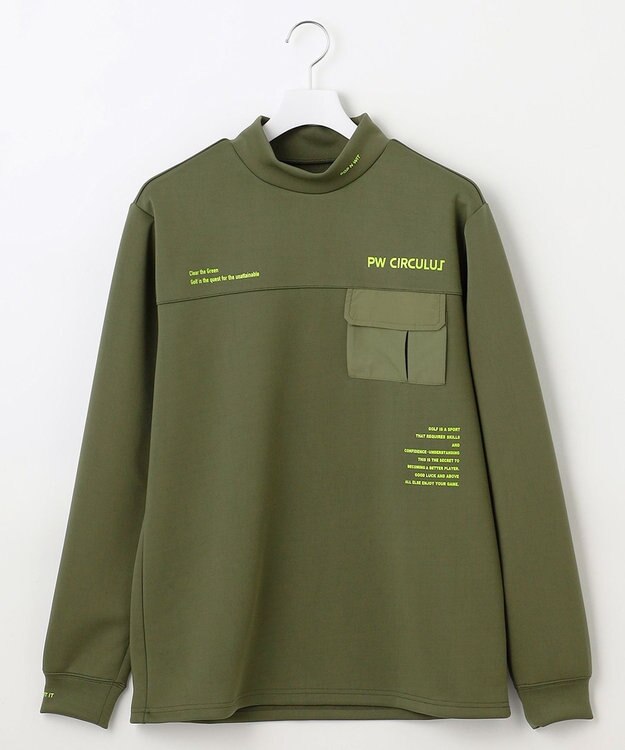 PW CIRCULUS 【ストレッチ / 快適 / 一枚でサマになる】【MEN】NEW ポケットモックT カーキ系