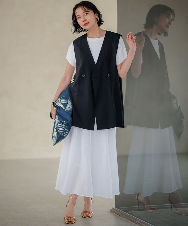 23区 【CLASSY.6月号掲載/Oggi4月号掲載】オリジナル スカーフ バッグ ネイビー系