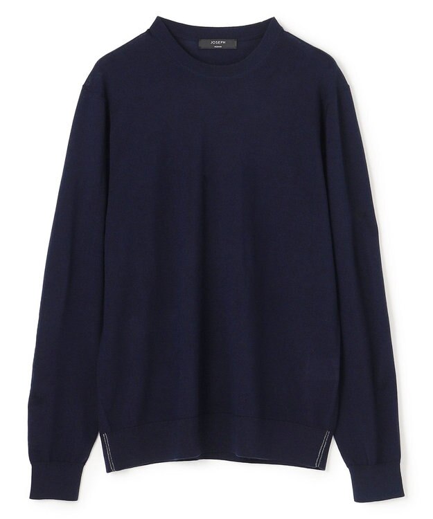 JOSEPH HOMME ウォッシャブルメリノ　クルーネックニット ネイビー系