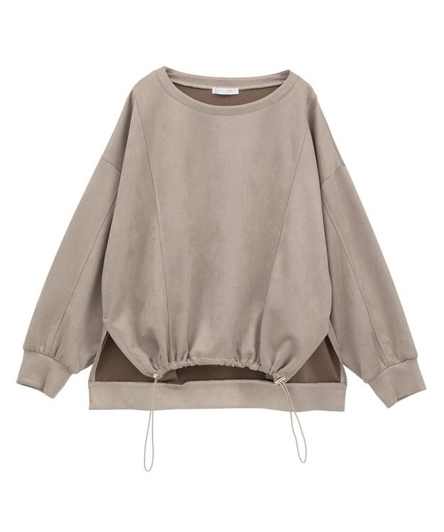 Green Parks なめらかタッチスウェード調ドロストプルオーハ Gray