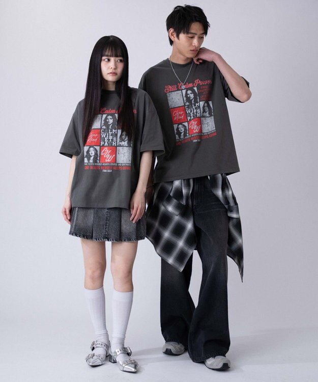 WEGO 【ユニセックス着用ITEM/SMLサイズ展開】アソートグラフィックBIG　T2（SS） 柄6