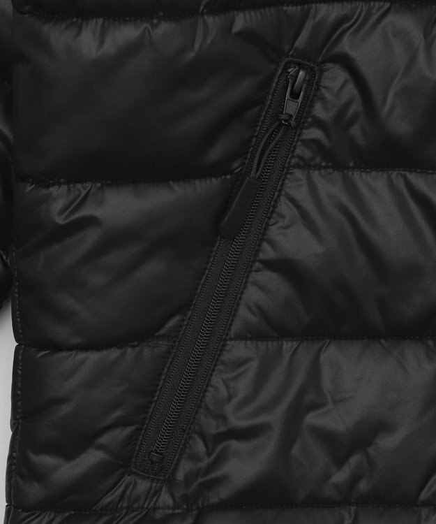 WEGO 【ユニセックス着用ITEM】コンパクトフィットパファーフーディー ブラック