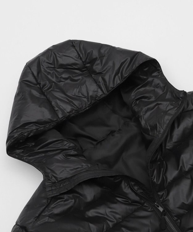 WEGO 【ユニセックス着用ITEM】コンパクトフィットパファーフーディー ブラック