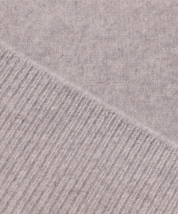 23区 フェルト ニットパーカー ベージュ系