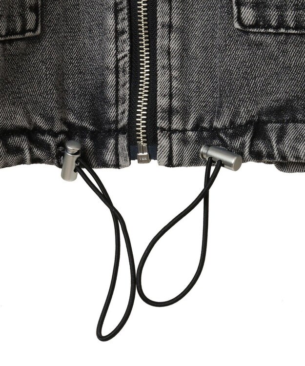 Green Parks ・ＥＬＥＮＣＡＲＥ　ＤＵＥ　デニムステンカラーブルゾ Black