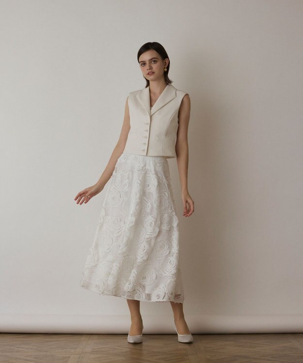 GRACE CONTINENTAL トリアセジャージジレ キナリ