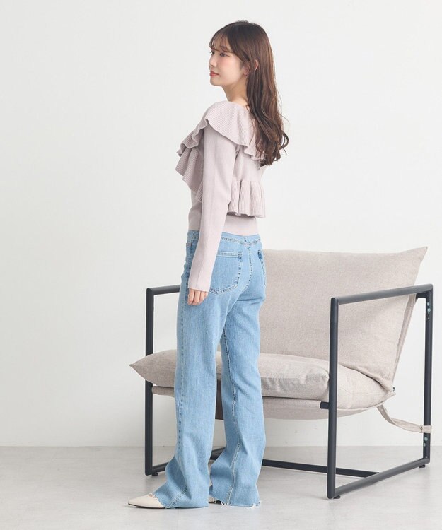 earth music&ecology 【SET ITEM】ラッフルニットボレロアンサンブル Gray