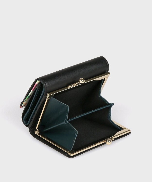 Paul Smith マーガレットプリントトリム 3つ折り財布 ブラック