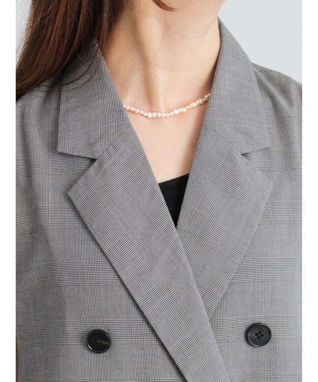 Te chichi サイドオープンライトジレ ブラック