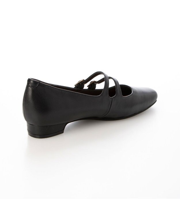 ing <ing>ダブルベルトメリージェーンパンプス ブラック