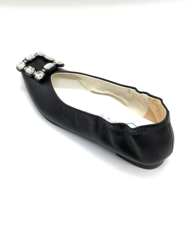 nouvelleRobe Oū 【本革・高反発・抗菌】Bijou Ornament ポインテッドトゥ パンプス Black