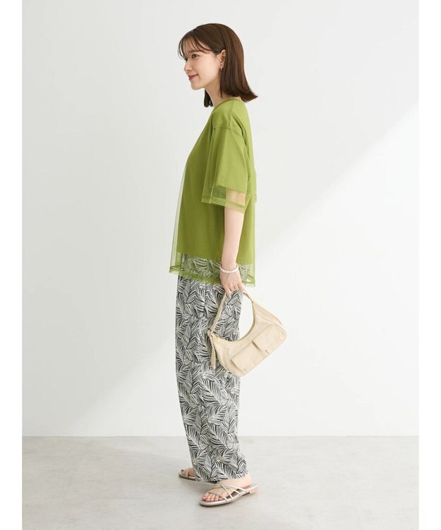 Green Parks BEST PRICE チュールレイヤードプルオーバー Green