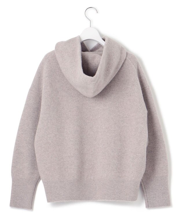 23区 L フェルト ニットパーカー ベージュ系